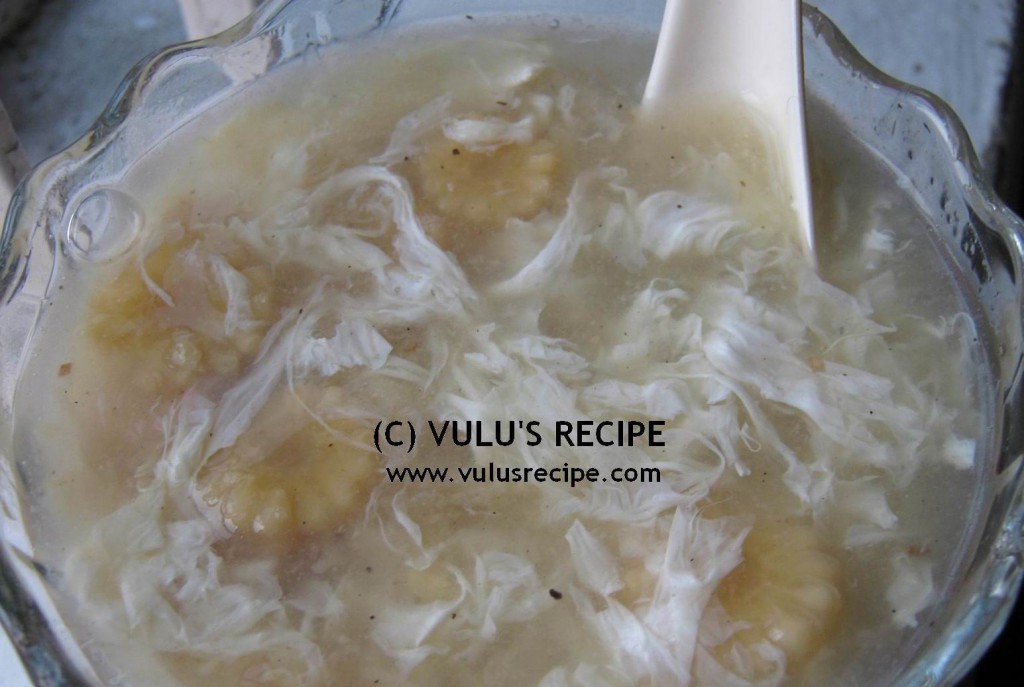chicken corn soup vulus recipe 01 চিকেন কর্ণস্যুপ রেসিপি, ভূলু'স রেসিপি